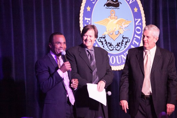 Sugar Ray Leonard and Lenny Clarke athe SEAL event